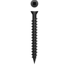 Picture of a screw, drywall, for wood trim to drywall or studs use. Size #6 x 1". Phosphate Coating