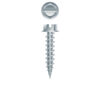 Picture of a screw, needle point, for light gauge sheet metal to metal use. Size #8 x 3/4". Zinc Plated