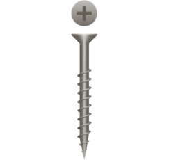 Picture of a screw, Woodworking, for wood screw for interior wood applications use. Size #6 x 5/8", Plain and Lubed.